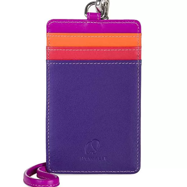 Flash Sale Mywalit Cc Holder With Lanyard Sangria Multi