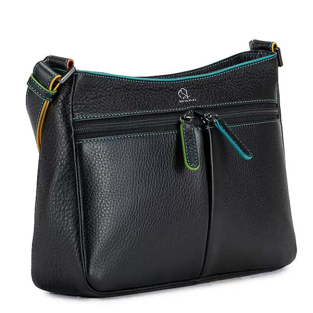 Outlet Mywalit Cortona Zip Top Crossbody Black Pace
