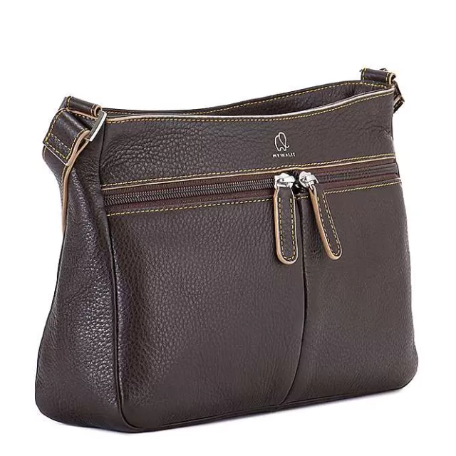 Store Mywalit Cortona Zip Top Crossbody Bosco