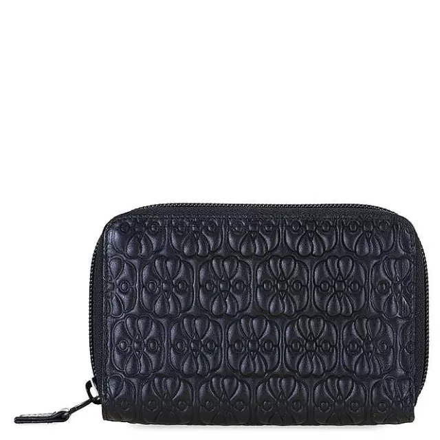 Clearance Mywalit Elefante Zip Around Wallet Black Pace