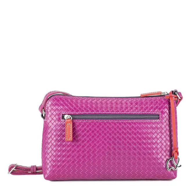 Fashion Mywalit Embossed Nappa Small Cross Body Sangria Multi