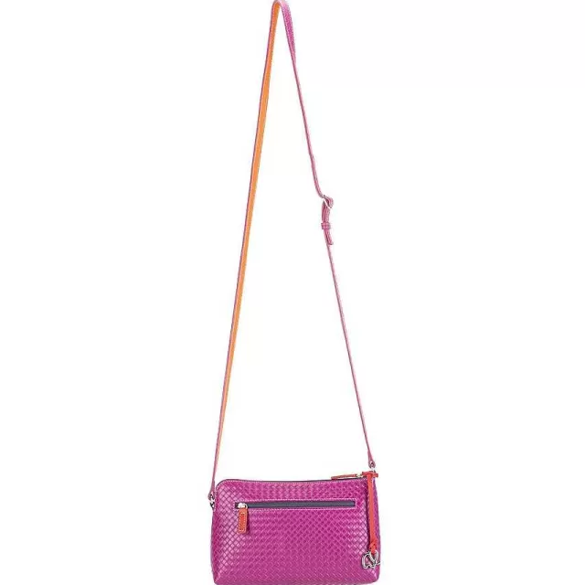 Fashion Mywalit Embossed Nappa Small Cross Body Sangria Multi