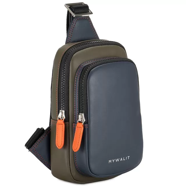 Outlet Mywalit Firenze Cross Body Sling Olive-Marine