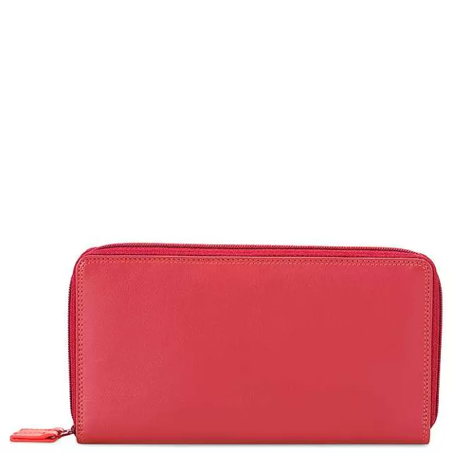 New Mywalit Large Double Zip Wallet Vesuvio