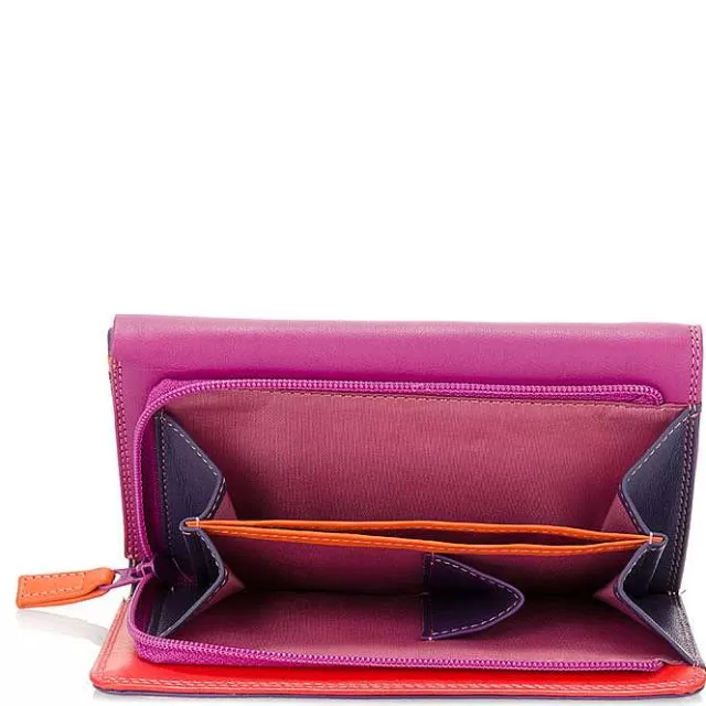 Shop Mywalit Large Tri-Fold Wallet Sangria Multi