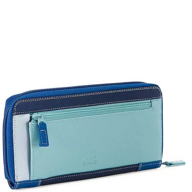 Cheap Mywalit Large Zip Wallet Denim