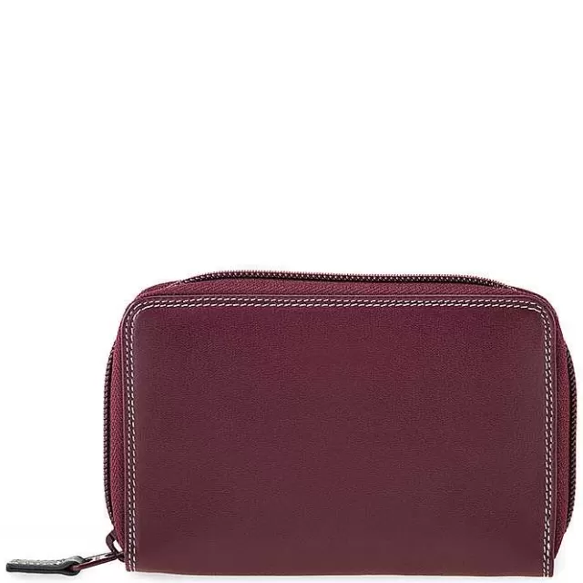Shop Mywalit Medium Leather Zip Around Wallet Chianti