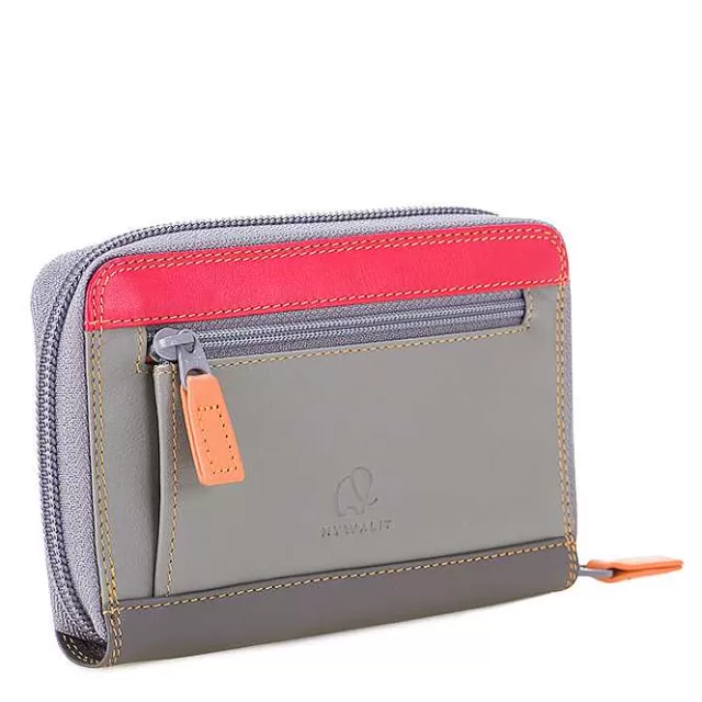 Store Mywalit Medium Leather Zip Around Wallet Fumo