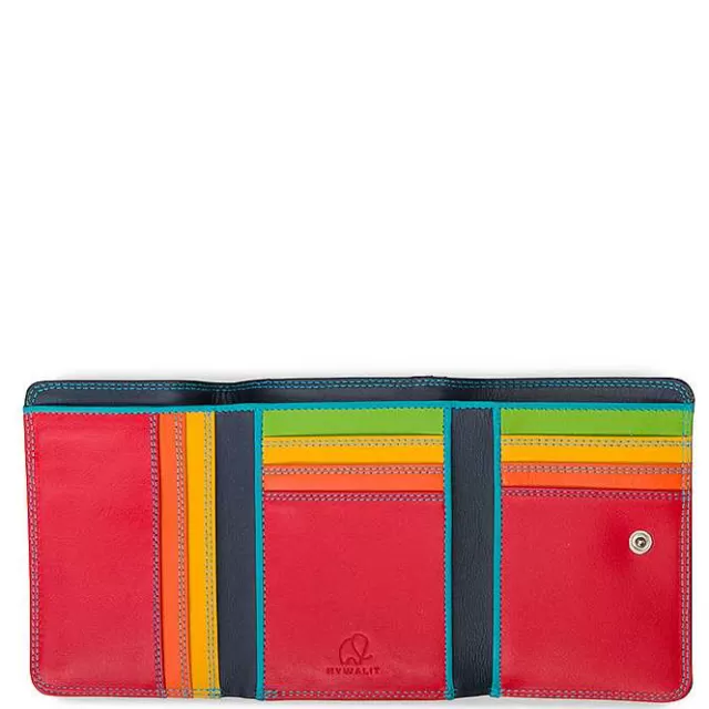 Outlet Mywalit Medium Tri-Fold Wallet Black Pace