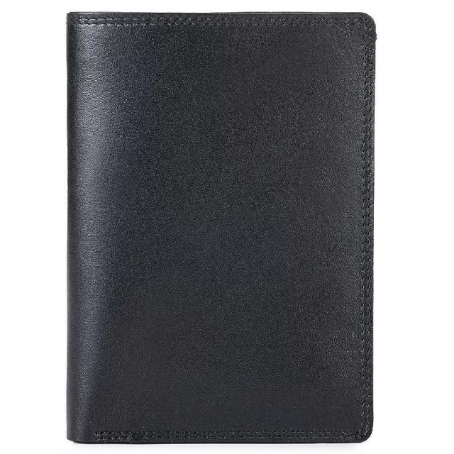 Hot Mywalit Men'S Bi-Colour Vertical Bi-Fold Wallet Black-Blue