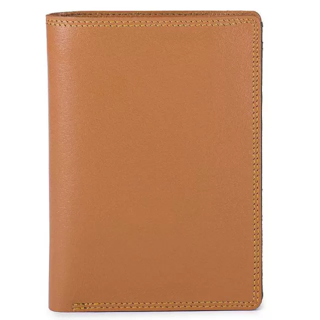 Shop Mywalit Men'S Bi-Colour Vertical Bi-Fold Wallet Tan-Olive