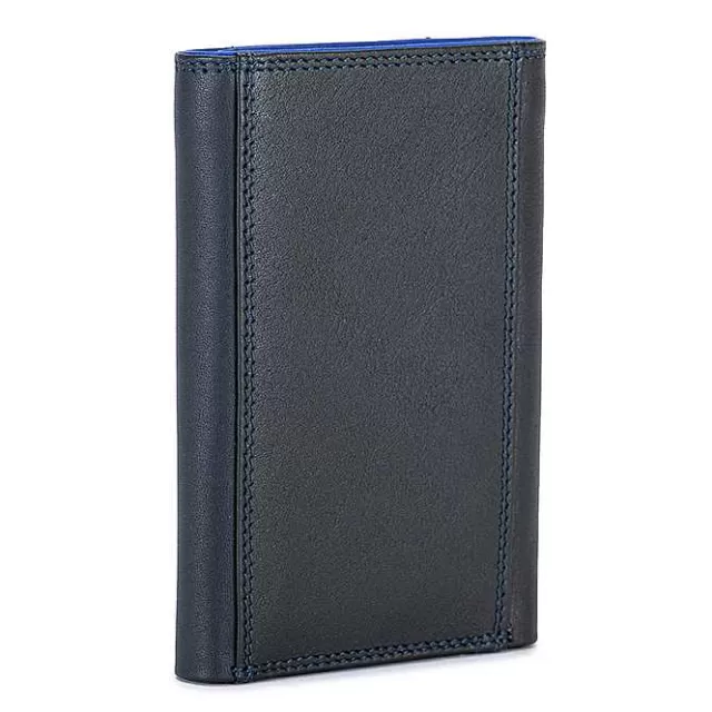 New Mywalit Men'S Tri-Fold Wallet With Zip Nappa Midnight