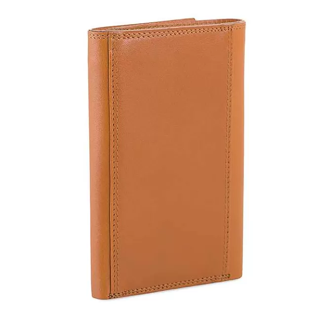 Store Mywalit Men'S Tri-Fold Wallet With Zip Tan-Olive