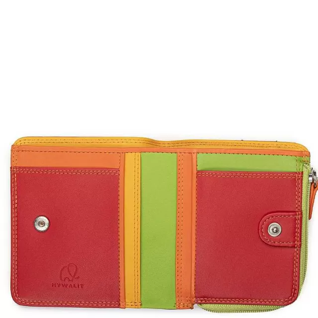 New Mywalit Mini Bifold Zip Wallet Jamaica