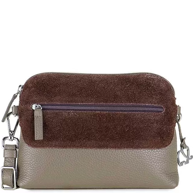 New Mywalit Pompei Zip Top Cross Body Mink