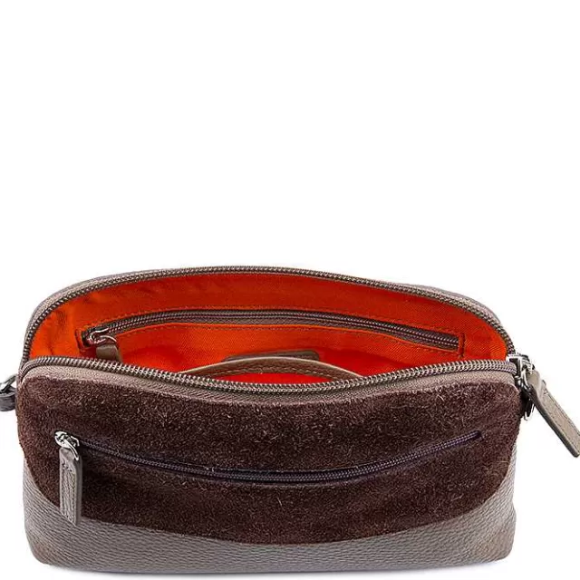 New Mywalit Pompei Zip Top Cross Body Mink