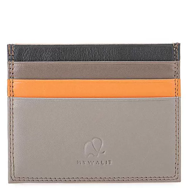 New Mywalit Rfid Double Sided Cc Holder Nappa Fumo