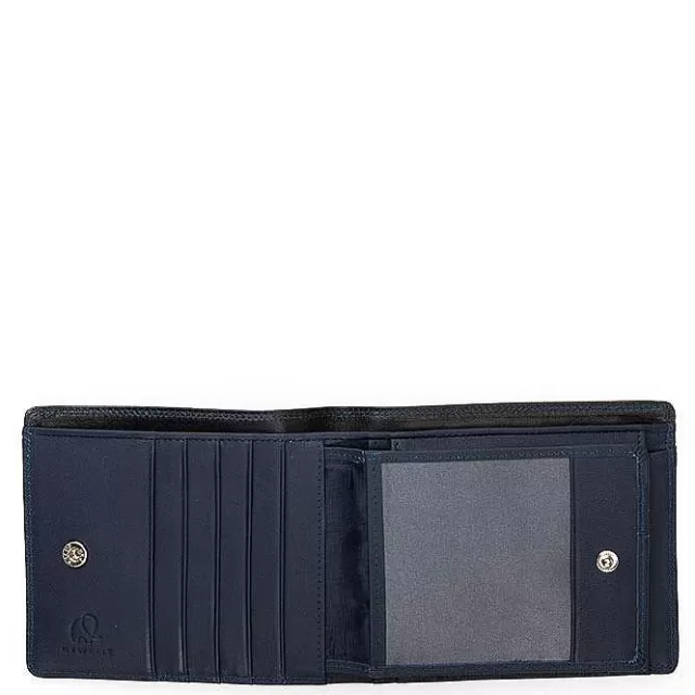 Discount Mywalit Rfid Large Men'S Wallet With Britelite Black-Blue