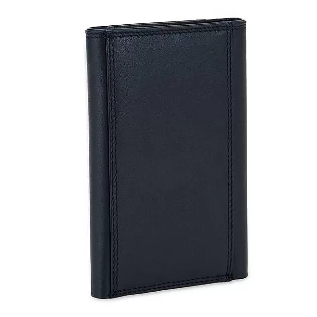 Discount Mywalit Rfid Men'S Tri-Fold Wallet With Zip Nappa Black