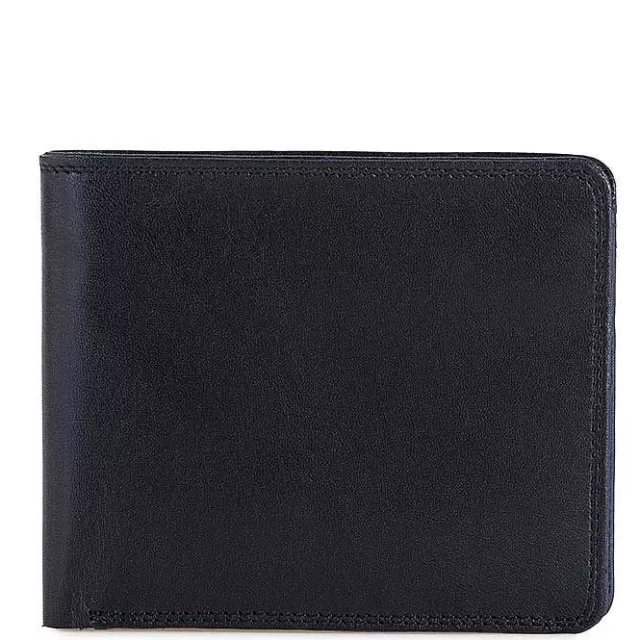 Cheap Mywalit Rfid Standard Men'S Wallet With Coin Pocket Black-Blue