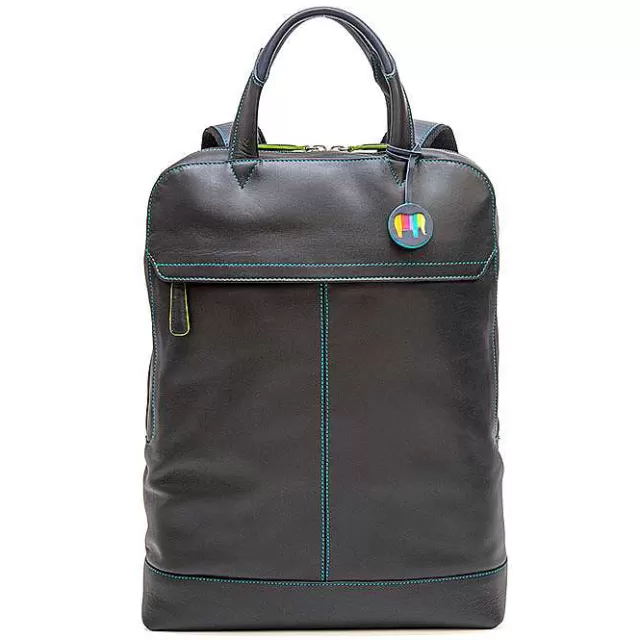 Hot Mywalit Slim Leather Backpack Black Pace