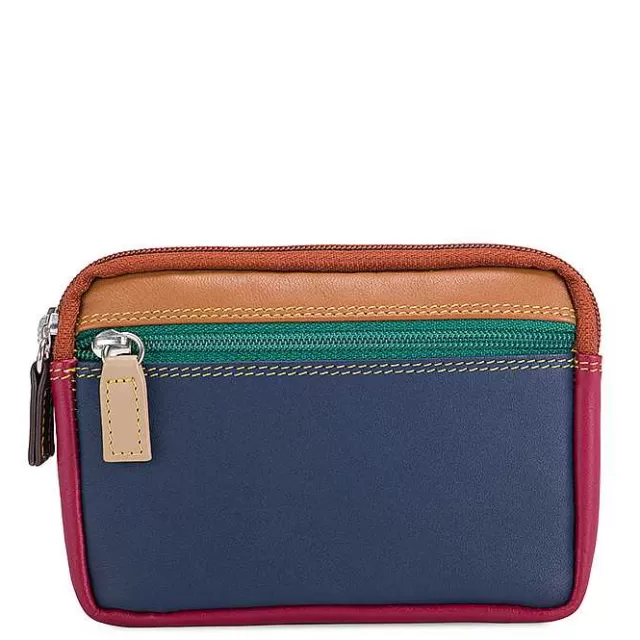 Clearance Mywalit Small Leather Double Zip Purse Bosco