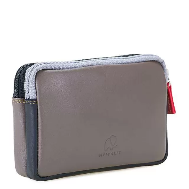 Best Sale Mywalit Small Leather Double Zip Purse Fumo