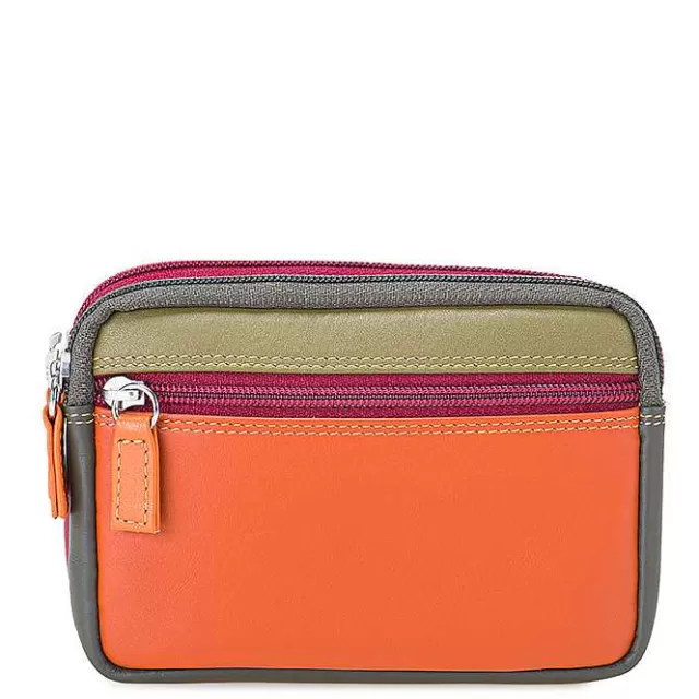 Fashion Mywalit Small Leather Double Zip Purse Lucca