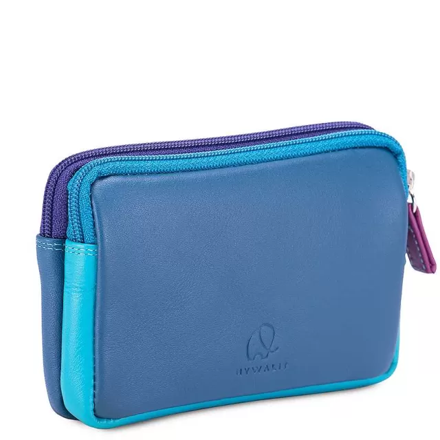 Shop Mywalit Small Leather Double Zip Purse Mare