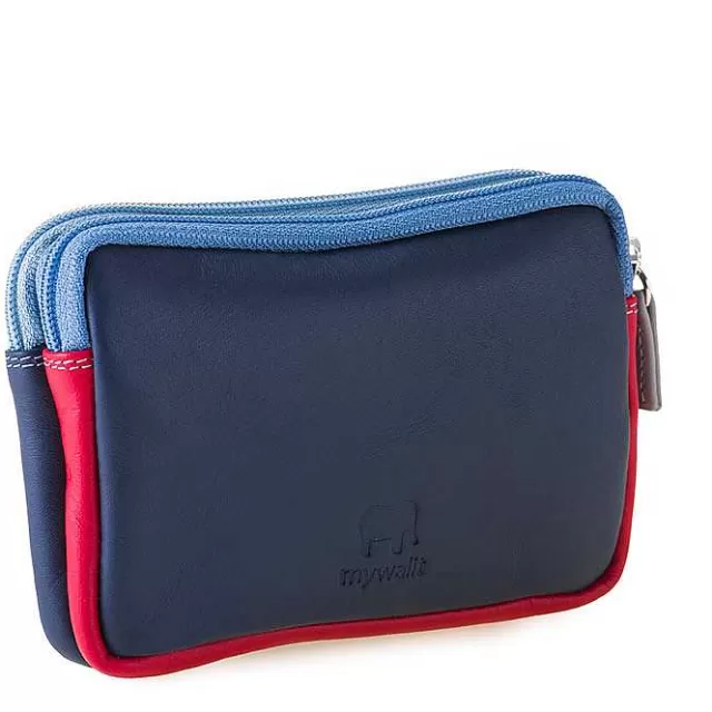Best Sale Mywalit Small Leather Double Zip Purse Royal
