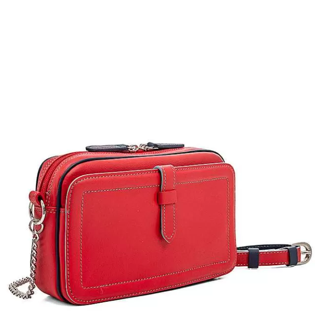 Clearance Mywalit Small Leather Shoulder Bag Red