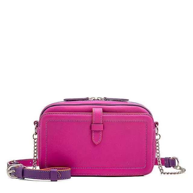 Clearance Mywalit Small Leather Shoulder Bag Sangria Multi