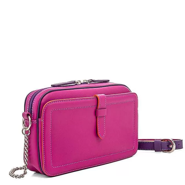 Clearance Mywalit Small Leather Shoulder Bag Sangria Multi