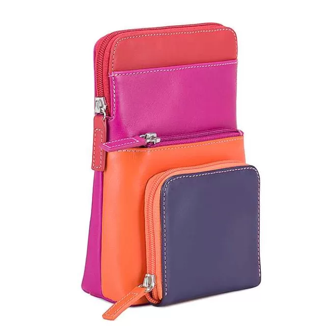 Online Mywalit Travel Tri-Zip Crossbody Sangria Multi