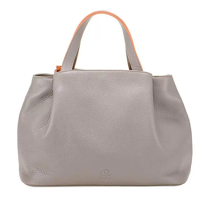 Shop Mywalit Verona Medium Grab Handle Fumo