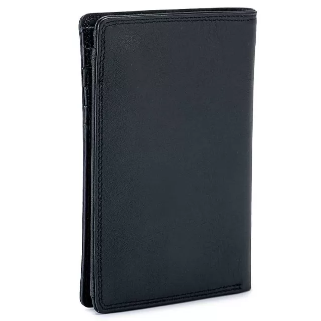 Online Mywalit Vertical Bifold Wallet With Coin Pocket Black