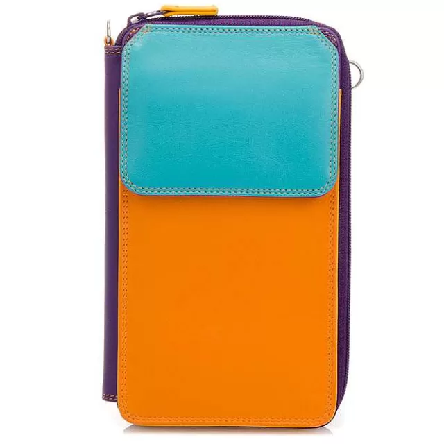 Shop Mywalit Zip Round Multi Purse With Shoulder Strap Copacabana