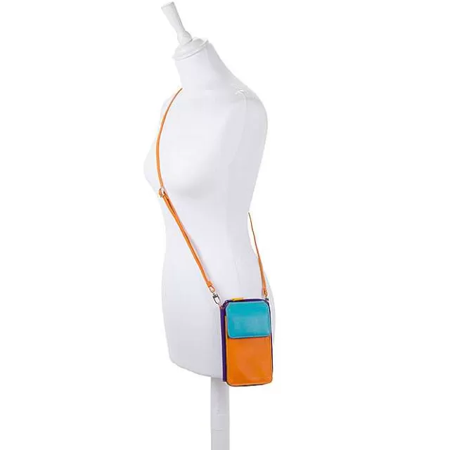 Shop Mywalit Zip Round Multi Purse With Shoulder Strap Copacabana