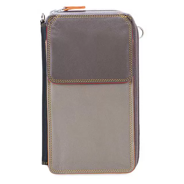 Hot Mywalit Zip Round Multi Purse With Shoulder Strap Fumo