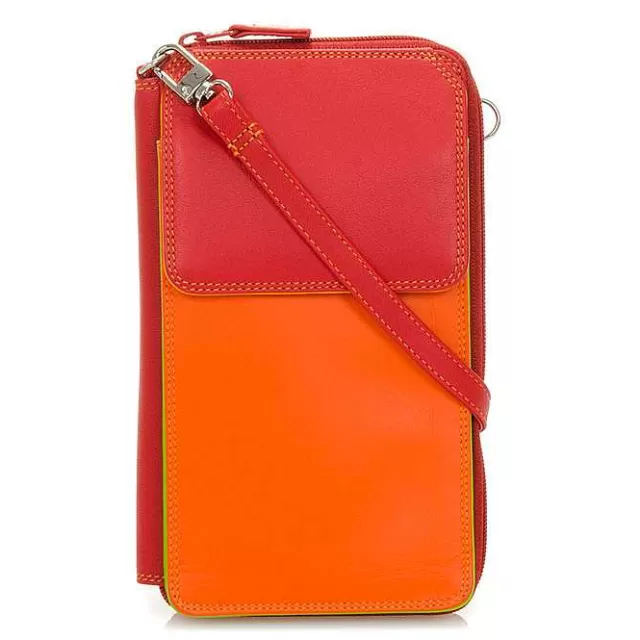 Clearance Mywalit Zip Round Multi Purse With Shoulder Strap Jamaica