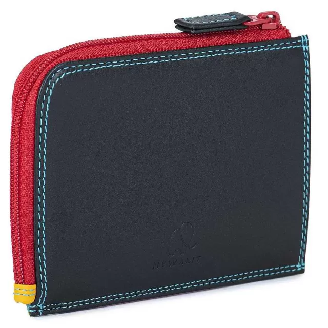 Cheap Mywalit Zipped Coin Purse With C/C Holder Black Pace